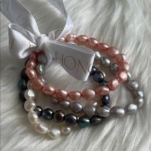 Honora Elegant Freshwater Pearl Bracelet Set